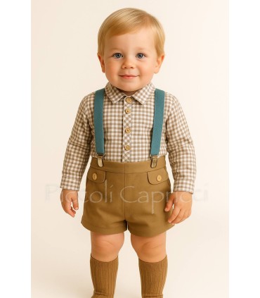 Conjunto con tirantes Purpurina