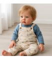 Peto bebe safari con camiseta blue bell