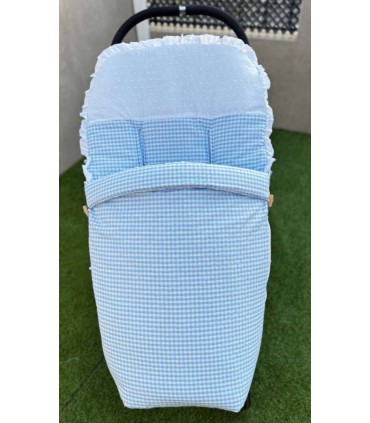 Saco de silla Vichy plumeti celeste