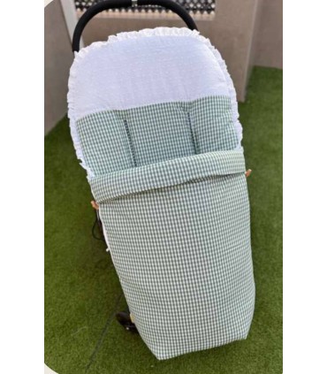 Saco de silla Vichy plumeti verde