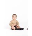 Conjunto pololo niño con blusa color arena Tramontana