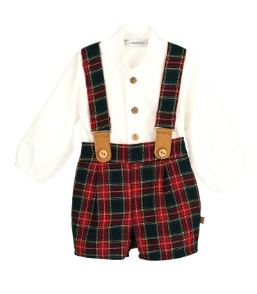 Conjunto pololo niño con blusa Galerna