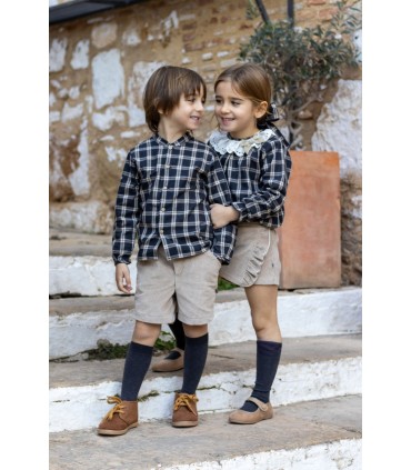 Conjunto camisa y falda tramontana