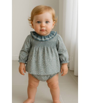 Conjunto jesusito con braguita cubre pañal familia ondulina