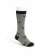 Calcetín estampado raquetas gris