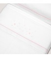 Sabana franela coche minicuna 82 x 51 cm estrellas rosa
