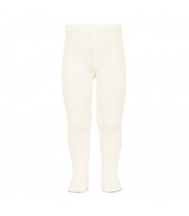 Leotardo bebé liso de licra marfil