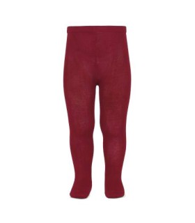 Leotardo bebé liso de licra granate