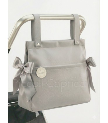 Talega poli piel gris