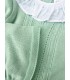 Conjunto hilo cuello camisero verde