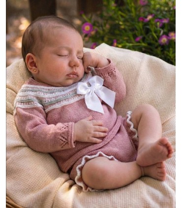 Conjunto hilo neytiri rosa maquillaje