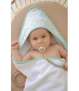 Capa de baño estampado de Mickey verde