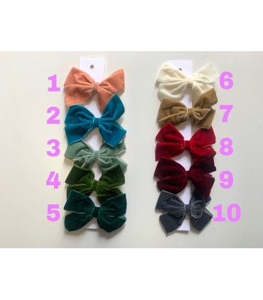 Moñita TERCIOPELO mediana