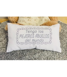 Cojín "TENGO LOS MEJORES O EL/LA MEJOR...DEL MUNDO"