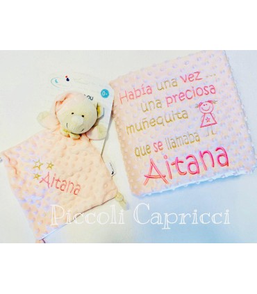 Manta y dudu bordado frase soy el sueño