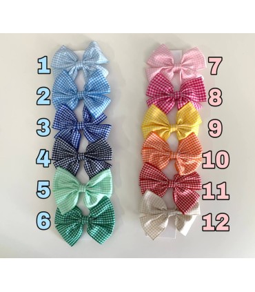 Moñita grande CUADROS VICHY