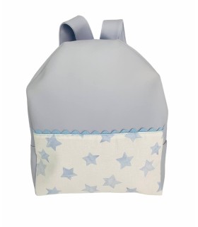 Mochila polipiel Estrellas celeste