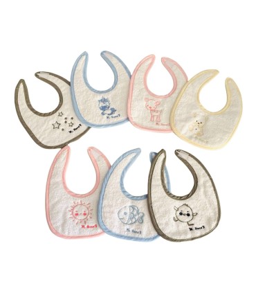 Baberos plastificados medianos velcro