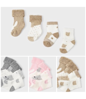 Pack cuatro calcetines oso estrellas