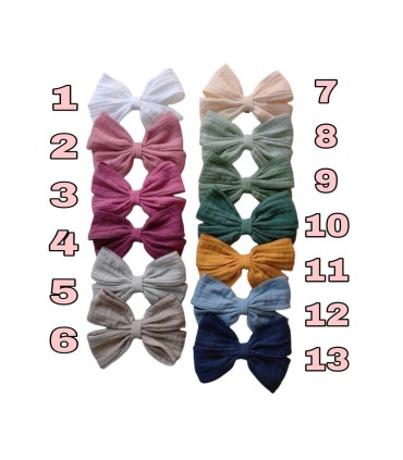 Moñitas bambula pinza