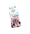 Pack tres calcetines minnie lazo rosa