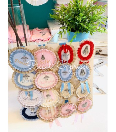 Broche o medalla con nombre